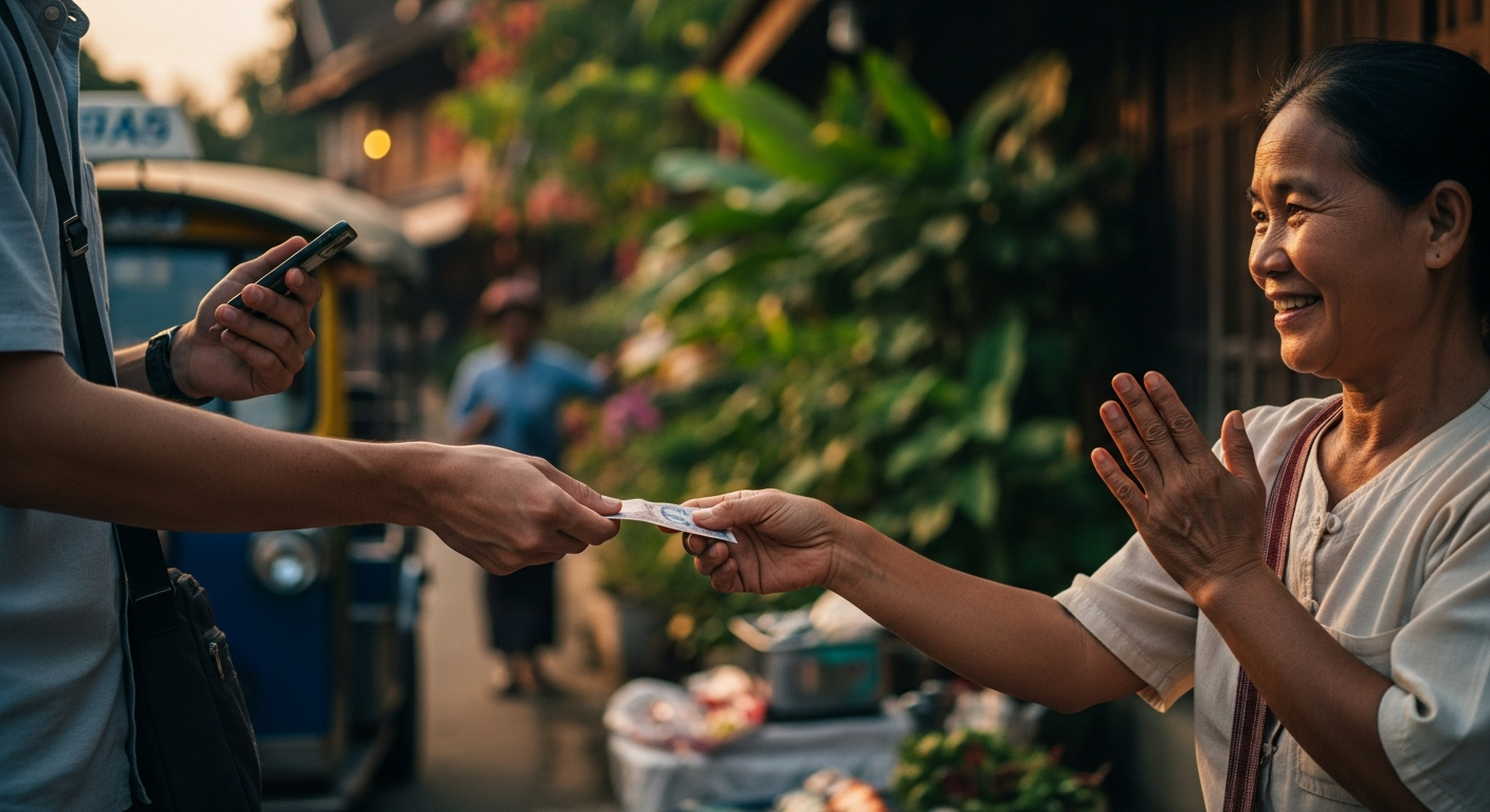 라오스 여행 중 환전과 팁 문화, 이것만 알면 고수!: 

<p>팁 문화 마스터하기: 라오스에서 센스 있게 돈 쓰는 방법</p>
<p>” style=”width: 100%; height: auto; border-radius: 12px; display: block;” /><figcaption style=