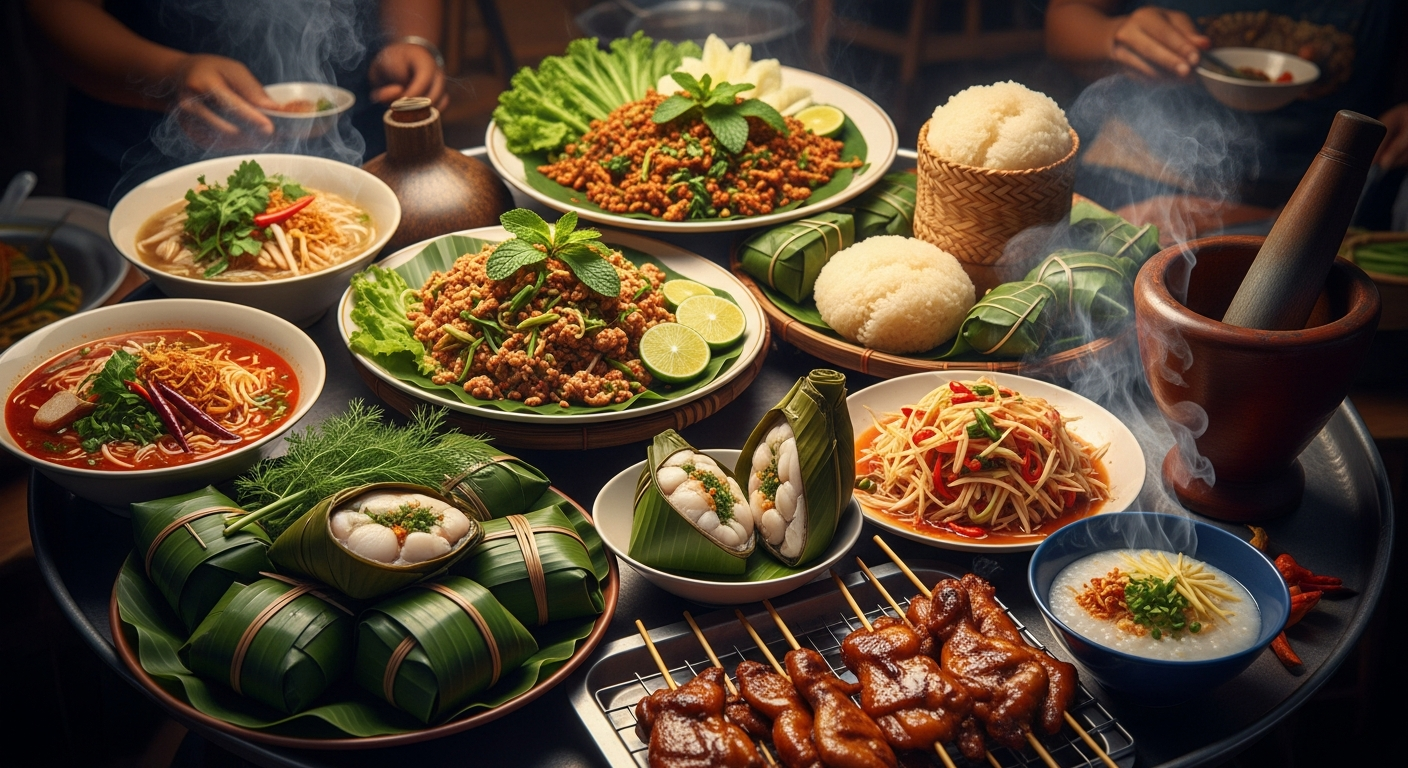 라오스 가면 꼭 먹어야 할 음식 7가지: 여행자 필독! 현지인이 추천하는 라오스 가면 꼭 먹어야 할 음식 7가지