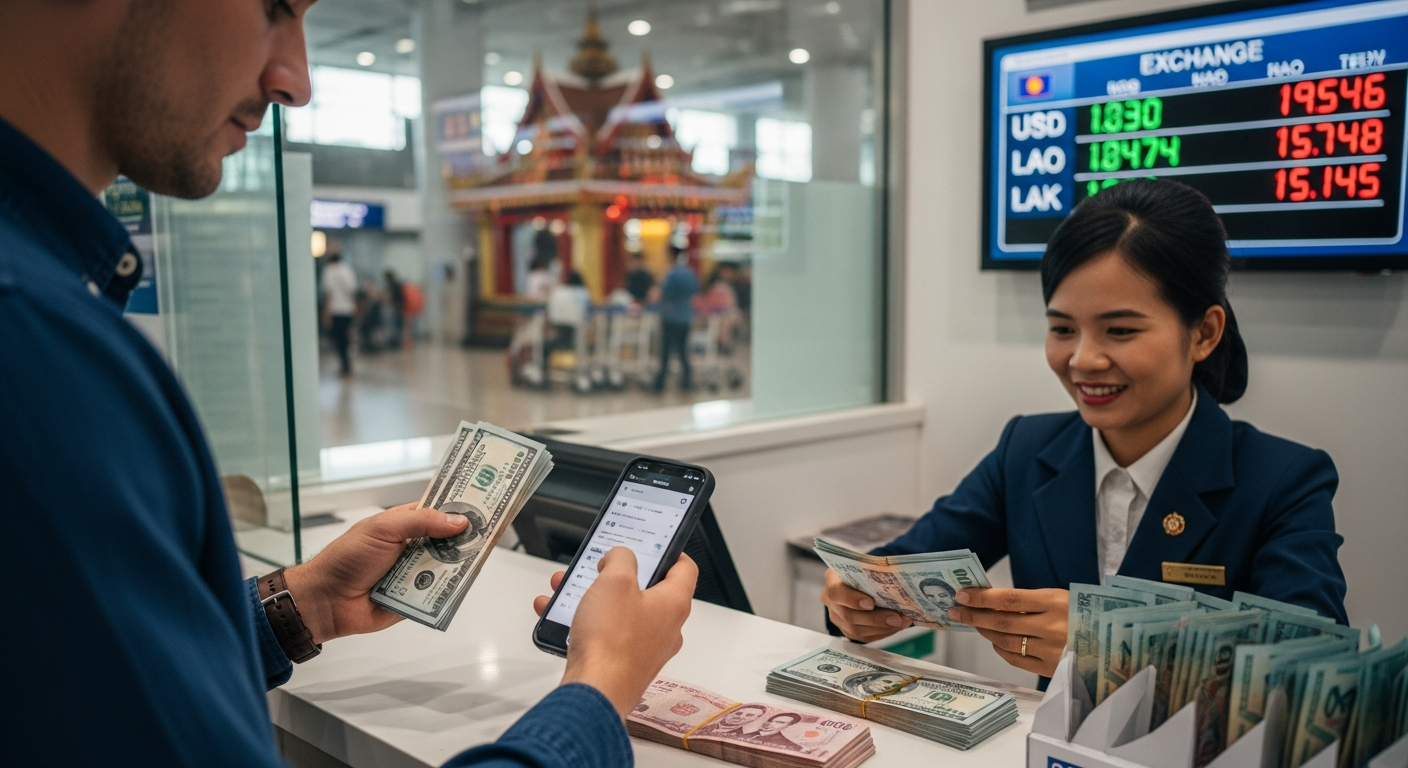 라오스 여행 주의할점 5가지 환전은 공항에서: 돈 낭비 제로! 공항 환전 시 놓치면 안 될 타이밍