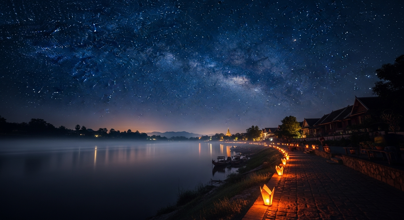루앙프라방 여행 디너 크루즈 탑승 후 갈만한곳 3곳 추천: 메콩강의 별빛 아래, 숨겨진 루앙프라방의 밤을 찾아서