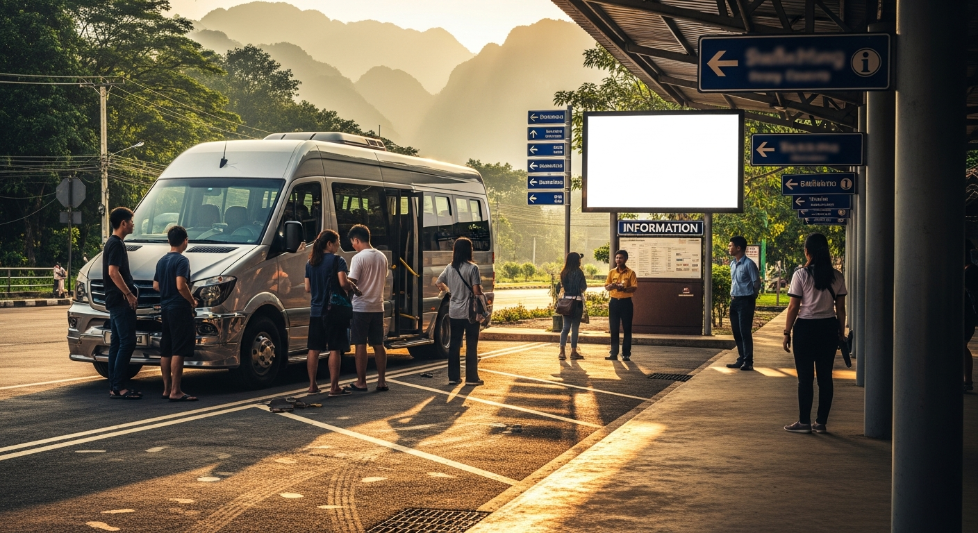 방비엥역 가는 셔틀버스 정보