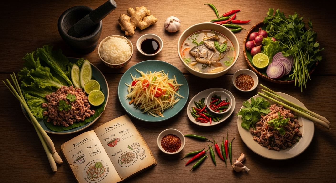 성공적인 음식 주문을 위한 라오스어