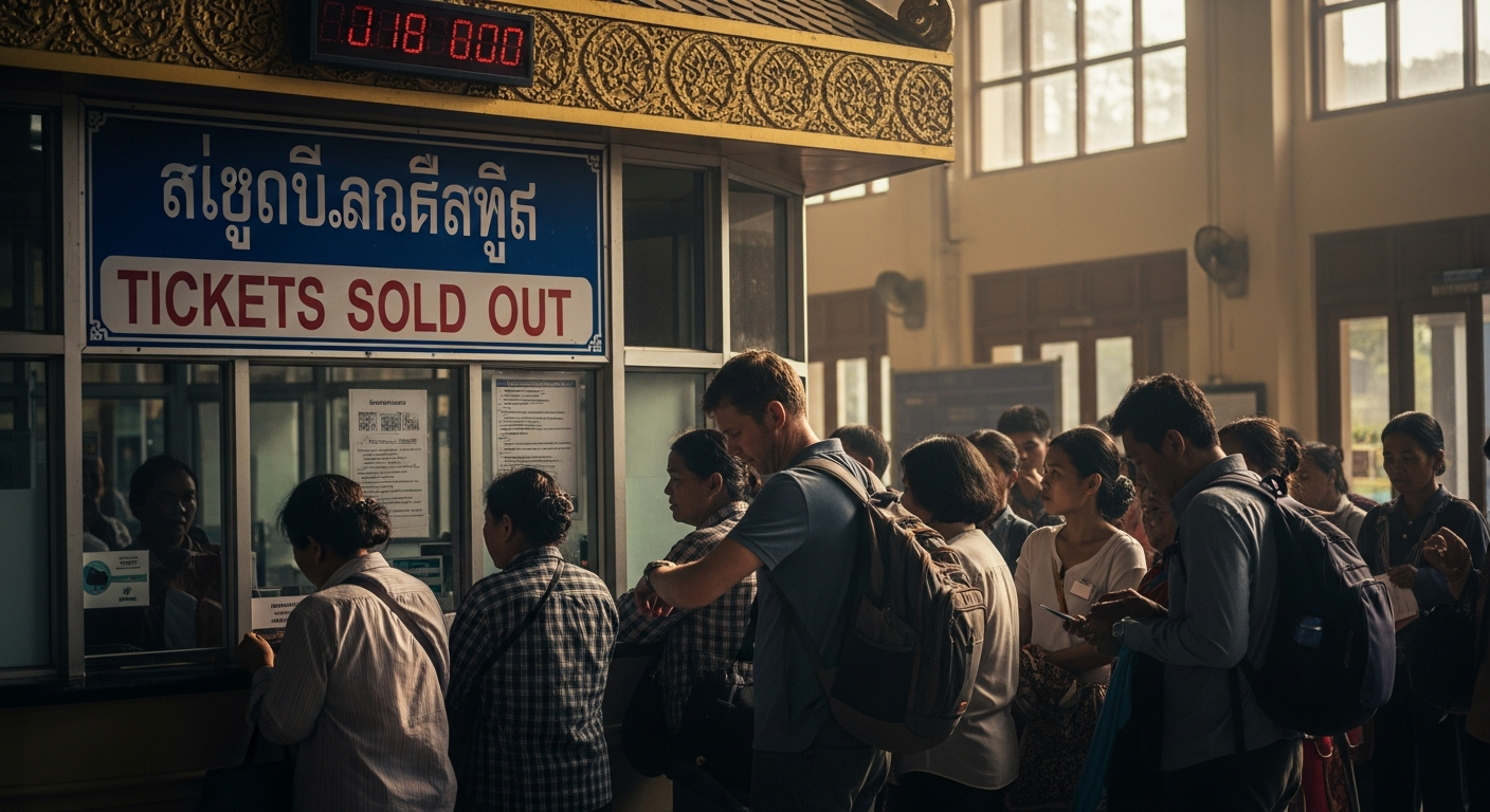 라오스 기차표 매진, 예매는 언제 시작할까요?
