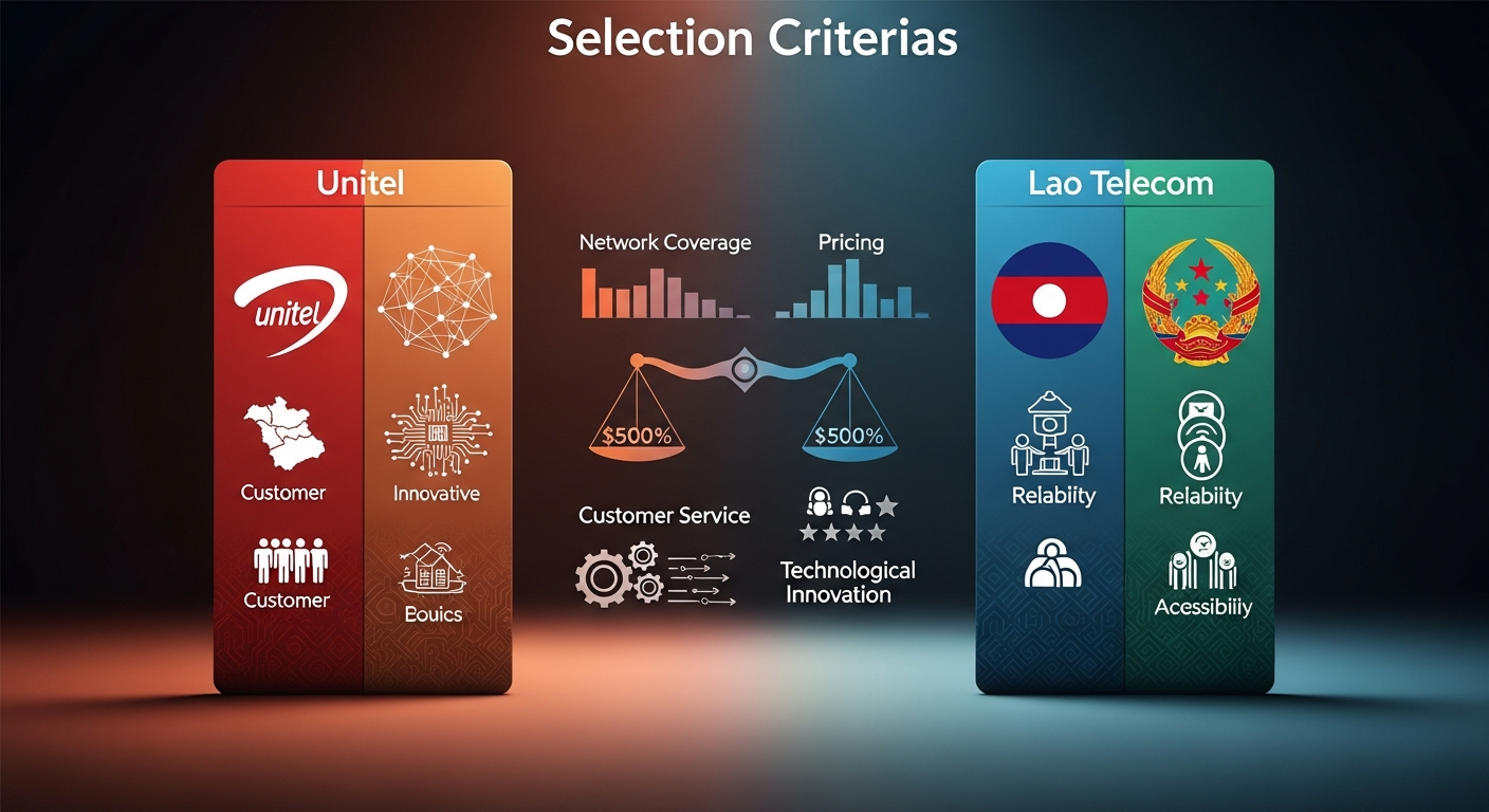 유니텔 라오텔레콤 선택 기준