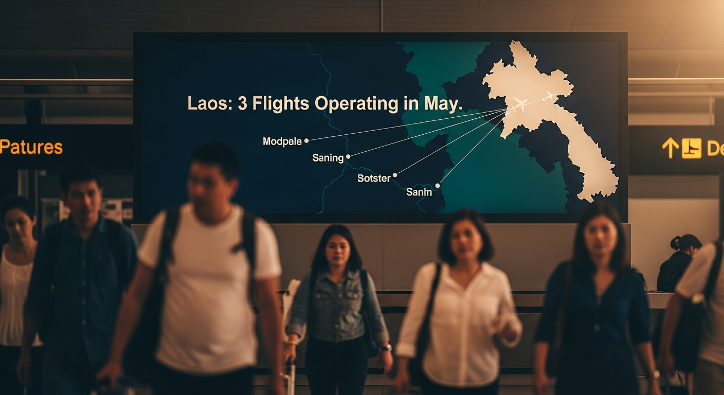 라오스 5월 항공편 3편운항 정보