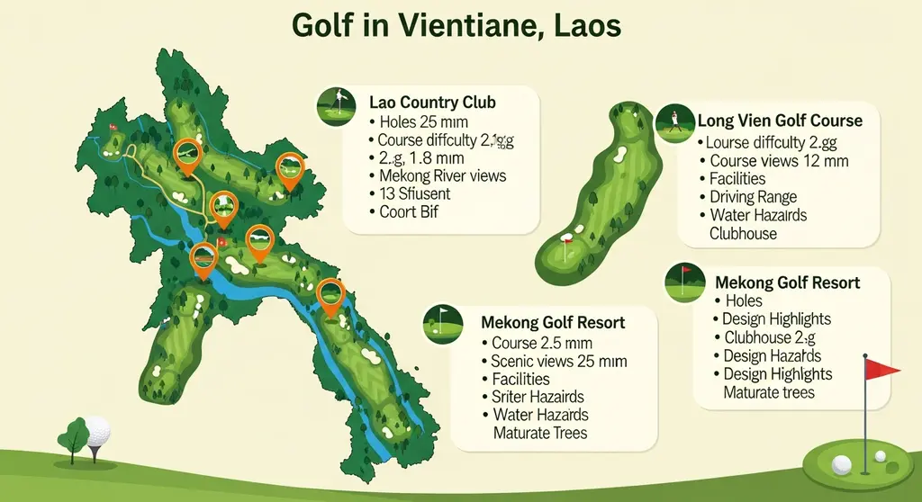 2. 비엔티안 인기 골프 코스 및 특징