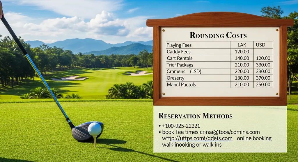 3. 라운딩 비용 및 예약 방법 안내