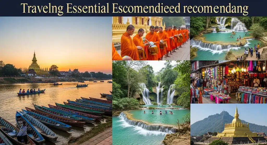 라오스 루앙프라방 여행 필수 코스 꽝시폭포 전경