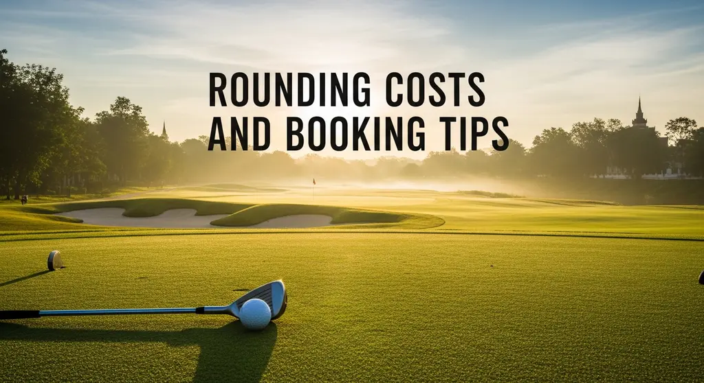 4. 라운딩 비용 및 예약 꿀팁