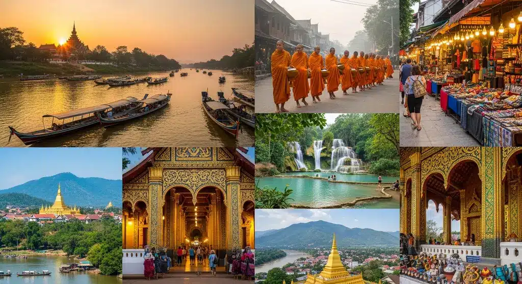 라오스 루앙프라방 여행 필수 명소 꽝시폭포 전경