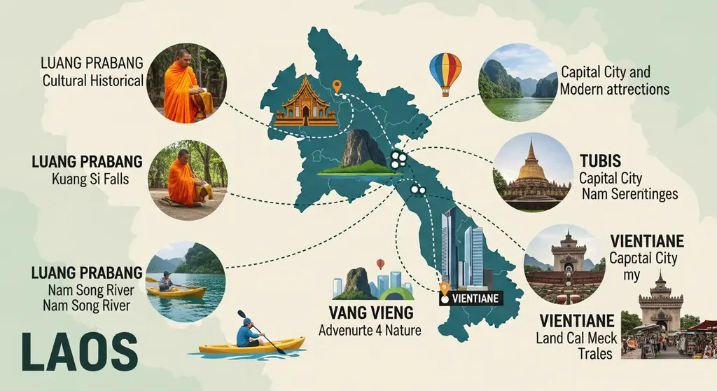 일정별 추천 라오스 자유여행 코스와 도시별 특징 안내