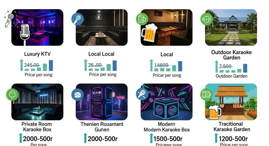 라오스 가라오케 유형별 특징 및 이용 요금 안내