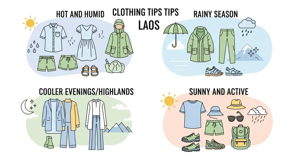 상황별 맞춤 라오스 날씨 옷차림 가이드