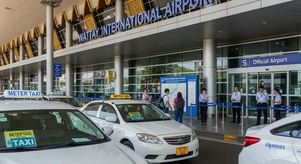 라오스공항 바가지 택시 피하는 방법
