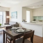 주방이 있는 비엔티안 서비스드 레지던스 거실