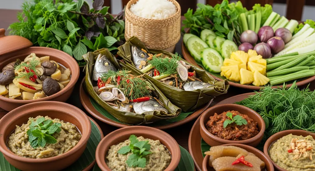 고수 없이 깊고 담백한 맛의 라오스음식