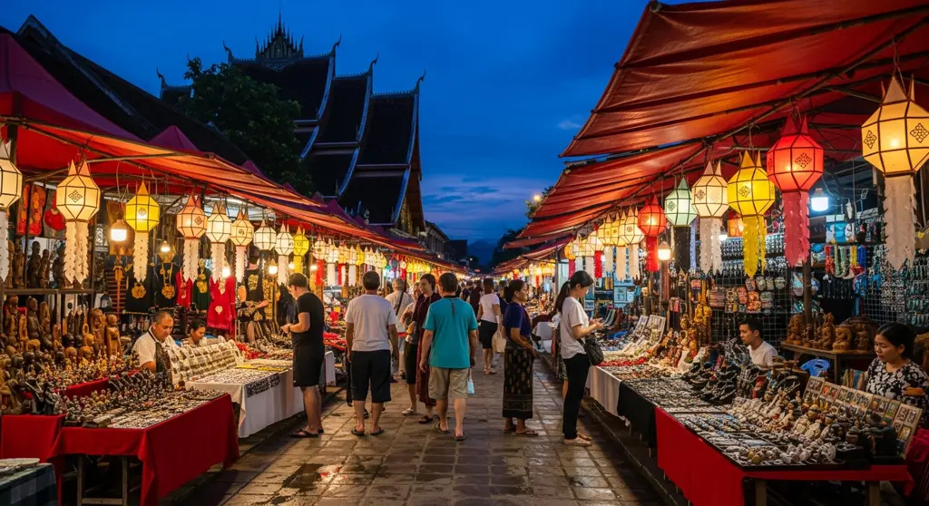 방비엥과 다른 차분한 루앙프라방 밤문화 풍경